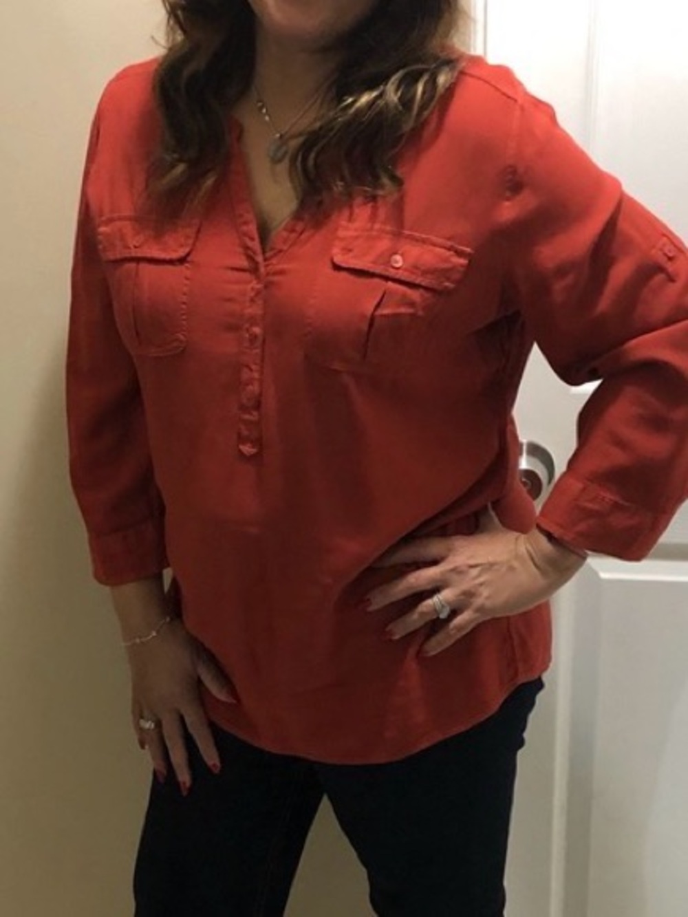 Simply Styled Women's Terracotta Blouse - Picture 7 of 7